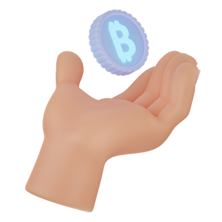 Hand money  3D Icon