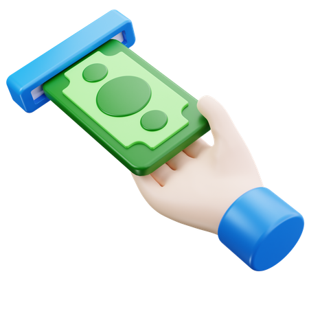 Hand Money  3D Icon