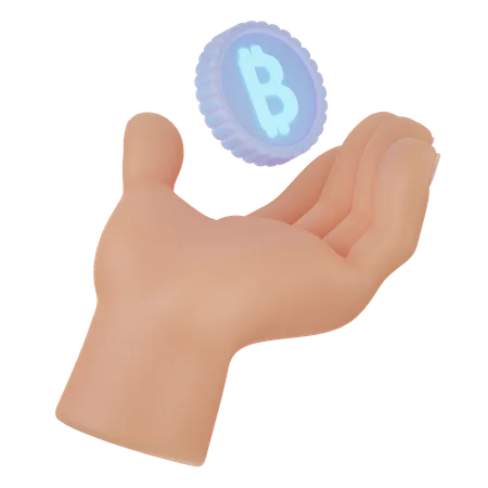 Hand money  3D Icon