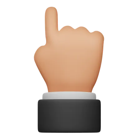 Mit der Hand nach oben zeigen  3D Icon