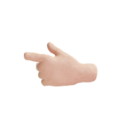 Hand Point 3D Illustration
