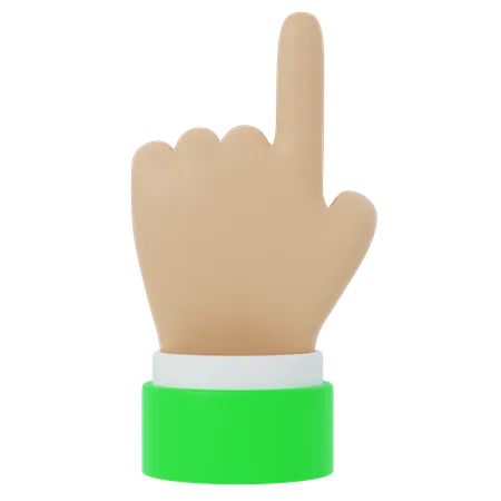 Hand pointing  3D Icon