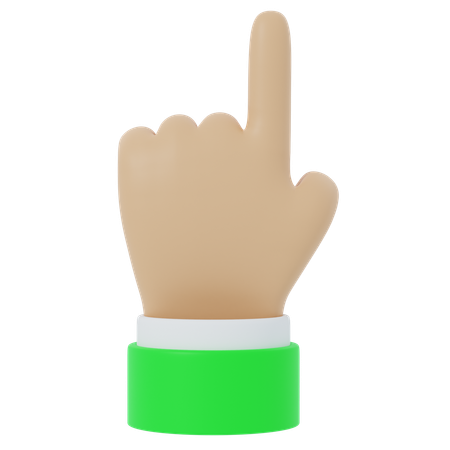 Hand pointing  3D Icon