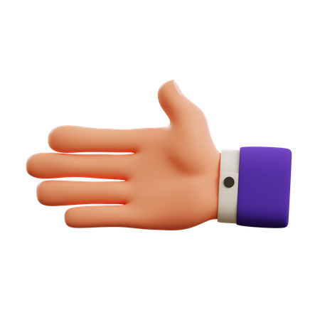 Hand pointing left  3D Icon