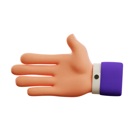 Hand pointing left  3D Icon