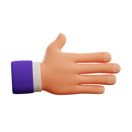 Hand pointing right  3D Icon