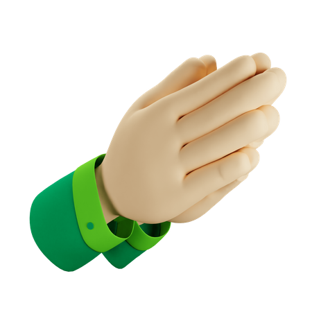 Hand Prayer  3D Icon