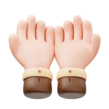 Hand Praying  3D Icon