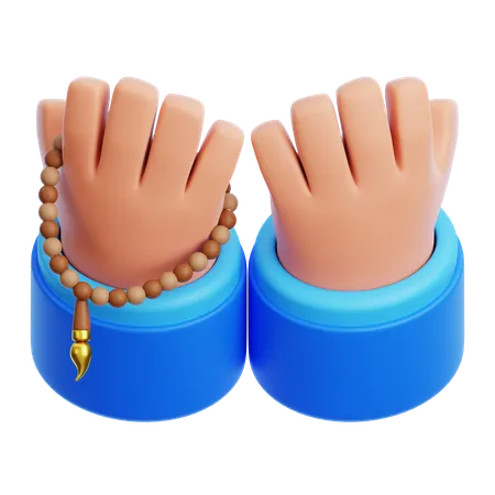 Hand Praying  3D Icon