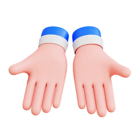 Hand Presenting Something  3D Icon