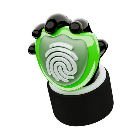 HAND PROTECTION FINGER PRINT  3D Icon