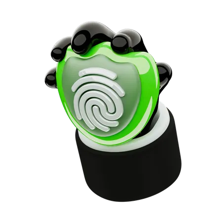 HAND PROTECTION FINGER PRINT  3D Icon