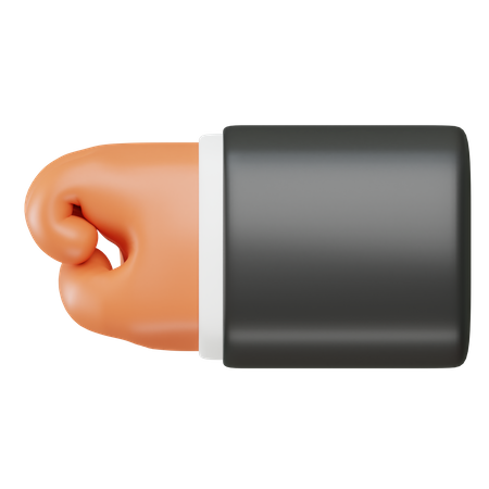 Hand Punch Gesture  3D Icon