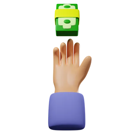 Hand Received Money Download This Item Now 3D Icon