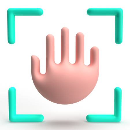 Hand Recognition  3D Icon