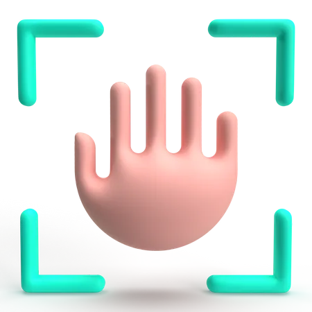 Hand Recognition  3D Icon