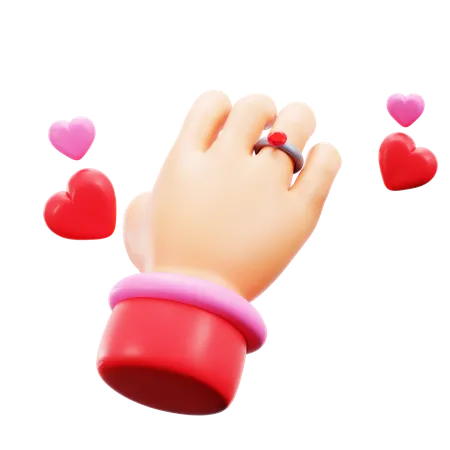 Hand Ring  3D Icon
