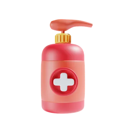 Hand Sanitizer 3 D Illustration 3D Icon