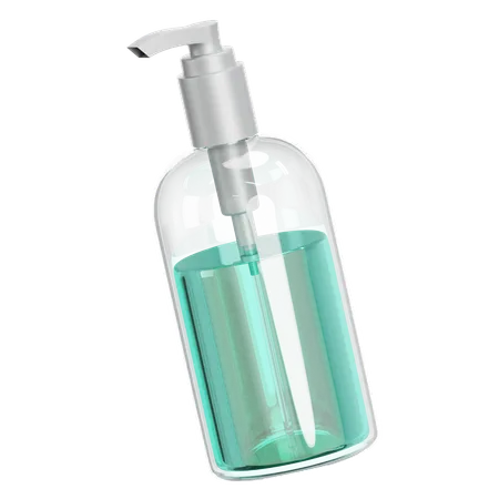 3 D Hand Sanitizer Gel Bottle Healthcare And Hygiene Concept Cleaning And Washing Hand And For Protects From Germs Virus And Bacteria 3 D Render 3D Icon