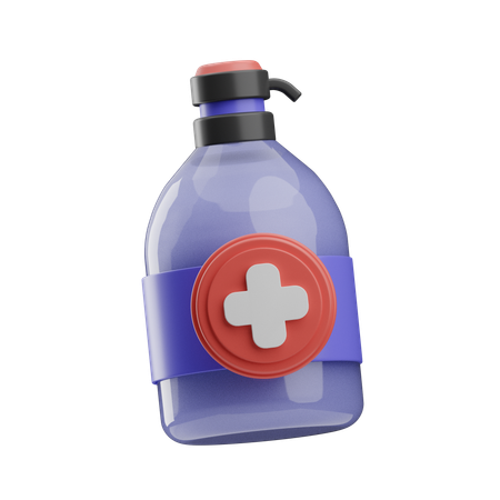 Hand Sanitizer  3D Icon