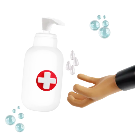 Hand Sanitizer  3D Icon