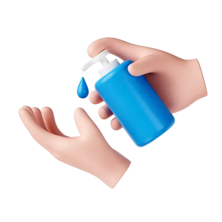 Hand Sanitizer  3D Icon