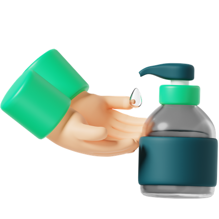 Hand Sanitizer  3D Icon