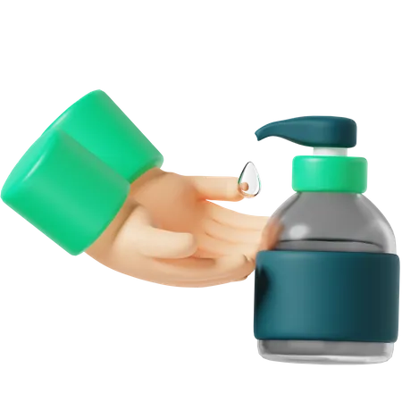 Hand Sanitizer  3D Icon