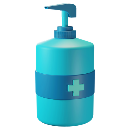 Hand Sanitizer  3D Illustration