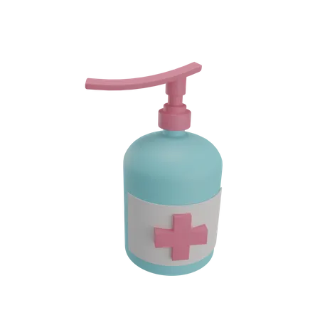 Hand Sanitizer  3D Illustration