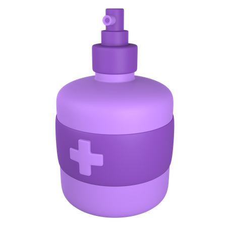 Hand Sanitizer  3D Illustration