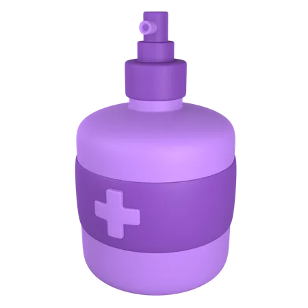 Hand Sanitizer  3D Illustration