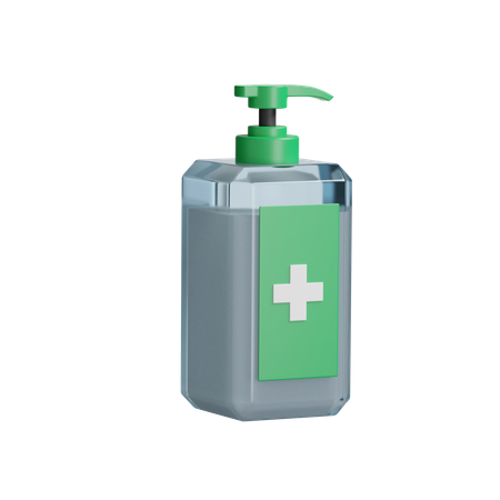 Hand Sanitizer  3D Illustration