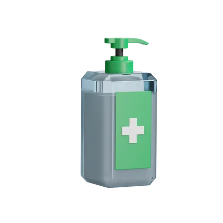 Hand Sanitizer  3D Illustration