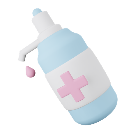 Hand Sanitizer  3D Illustration