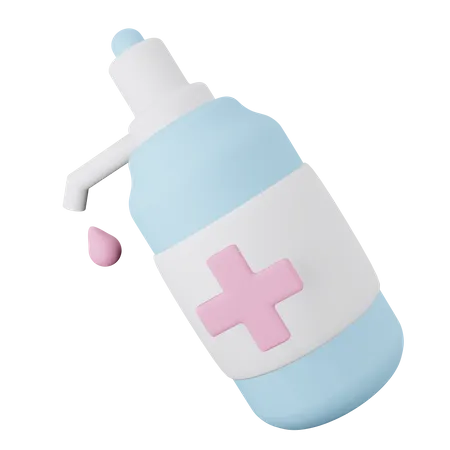 Hand Sanitizer  3D Illustration