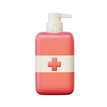 Hand Sanitizer  3D Illustration