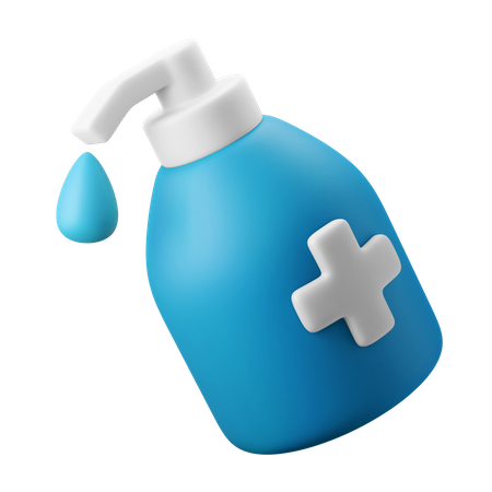 Hand Sanitizer  3D Illustration