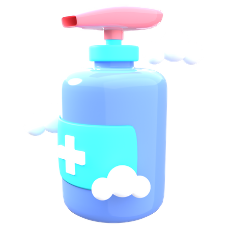 Hand Sanitizer  3D Illustration