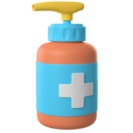 Hand Sanitizer  3D Illustration