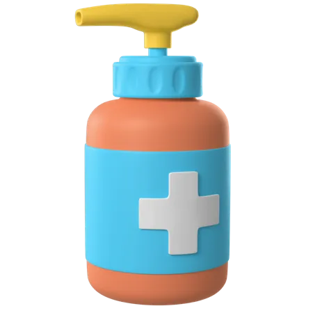 Hand Sanitizer  3D Illustration