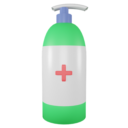 Hand Sanitizer  3D Illustration