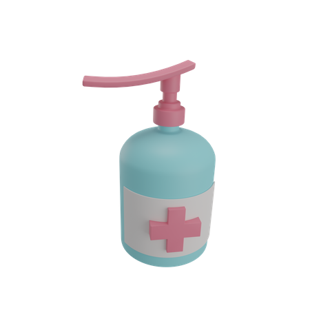 Hand Sanitizer 3D Illustration