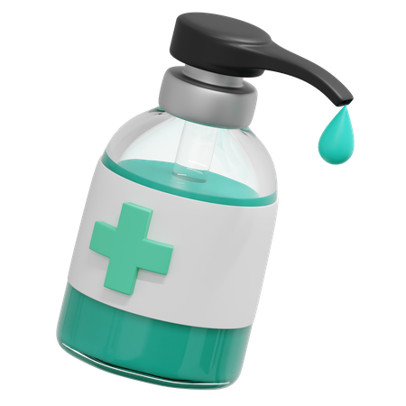 Hand Sanitizer 3D Icon