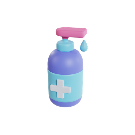 Hand Sanitizer 3D Icon