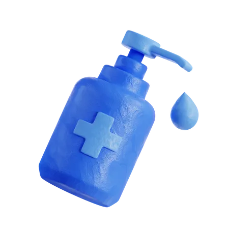 3 D Hand Sanitizer Illustration Suitable For Your Projects Related To Medical And Health Care 3D Icon