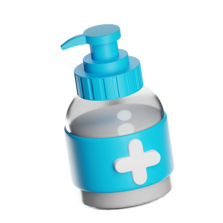 Hand Sanitizer Bottle  3D Icon
