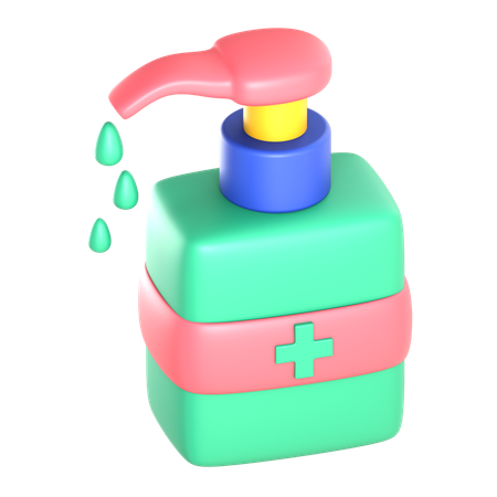 Hand Sanitizer Bottle  3D Icon