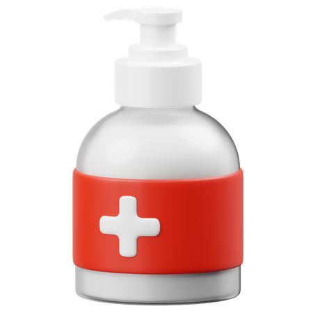 Hand Sanitizer Bottle  3D Icon