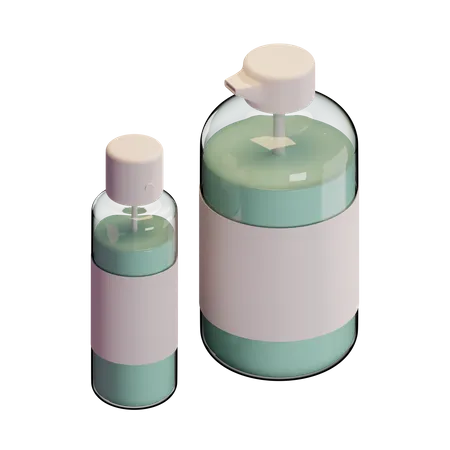 Hand Sanitizer Bottle  3D Illustration